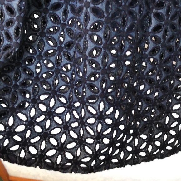 BR Limited Edition Denim eyelet navy color skirt - Picture 4 of 7